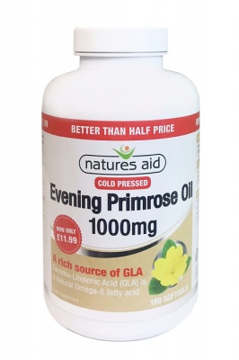 Natures Aid Evening Primrose Oil 1000mg 180 Softgels Better Than Half Price